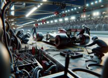 Yuki Tsunoda guiding Isack Hadjar in F1 debut