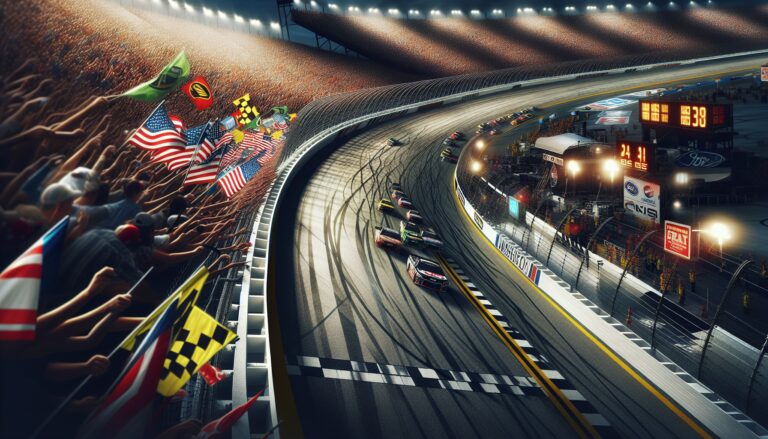 Austin Hill celebrates his surprise victory at Martinsville