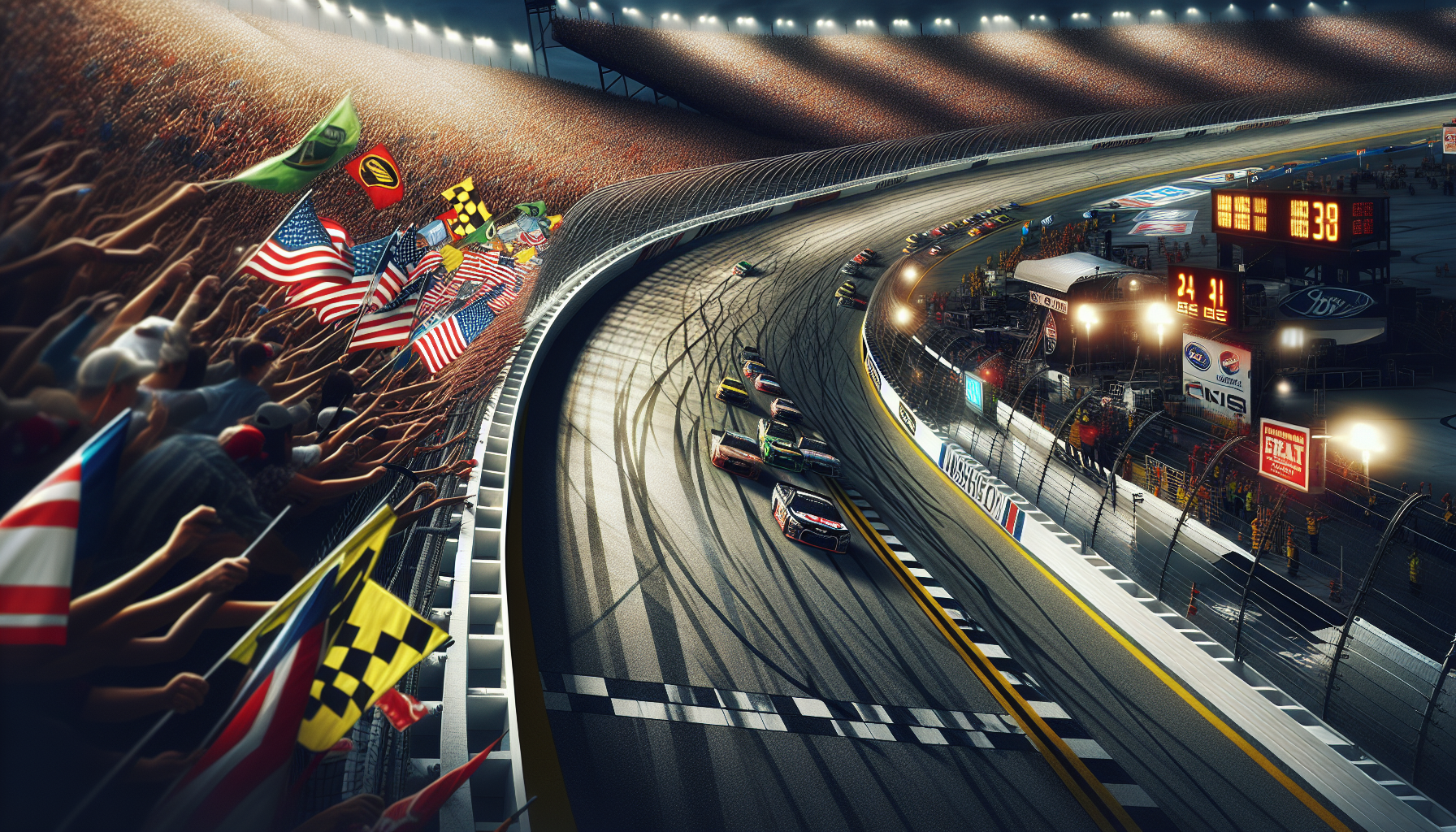 Austin Hill celebrates his surprise victory at Martinsville