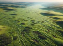 FIA officials managing grass fire prevention at the race