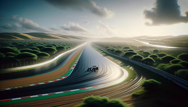 Formula 1 cars racing on an African circuit