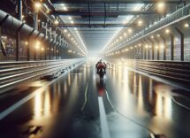 Jake Gagne racing in wet conditions at Barber Motorsports Park