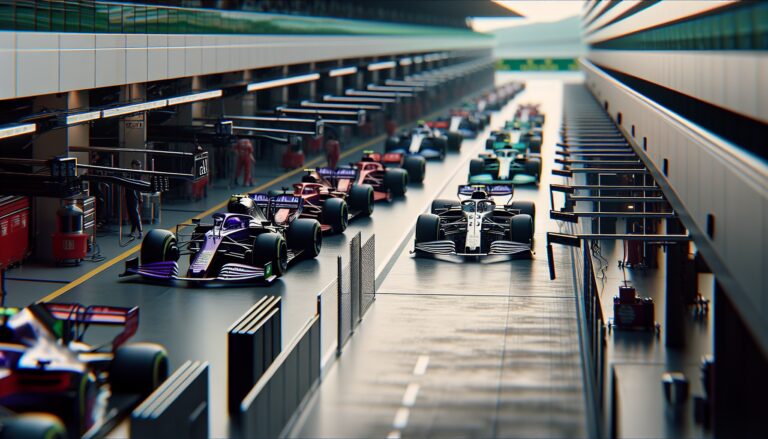 Lewis Hamilton in a stylish outfit at a Formula 1 event