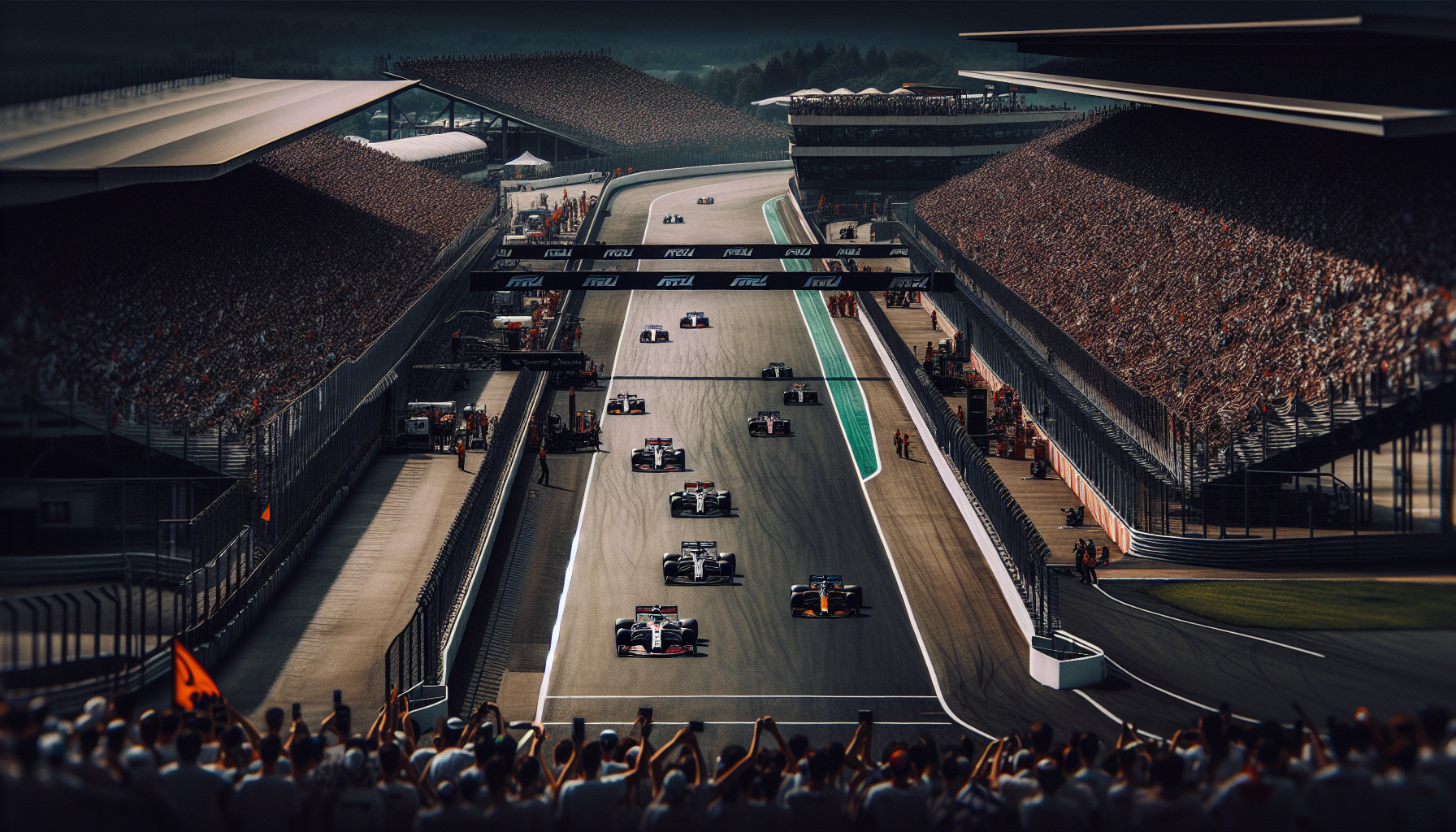 McLaren F1 team strategizing for competitive advantage