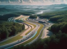 MotoAmerica fans cheering at Barber Motorsports Park event