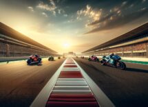 MotoGP race action at the Grand Prix in Austin, Texas