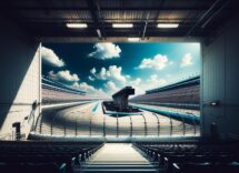 Nick Sanchez racing in the NASCAR Truck Series at Texas