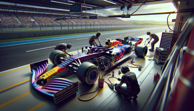 Young driver discussing Red Bull's Formula 1 challenges