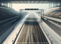 Yuki Tsunoda during a private test session at Silverstone