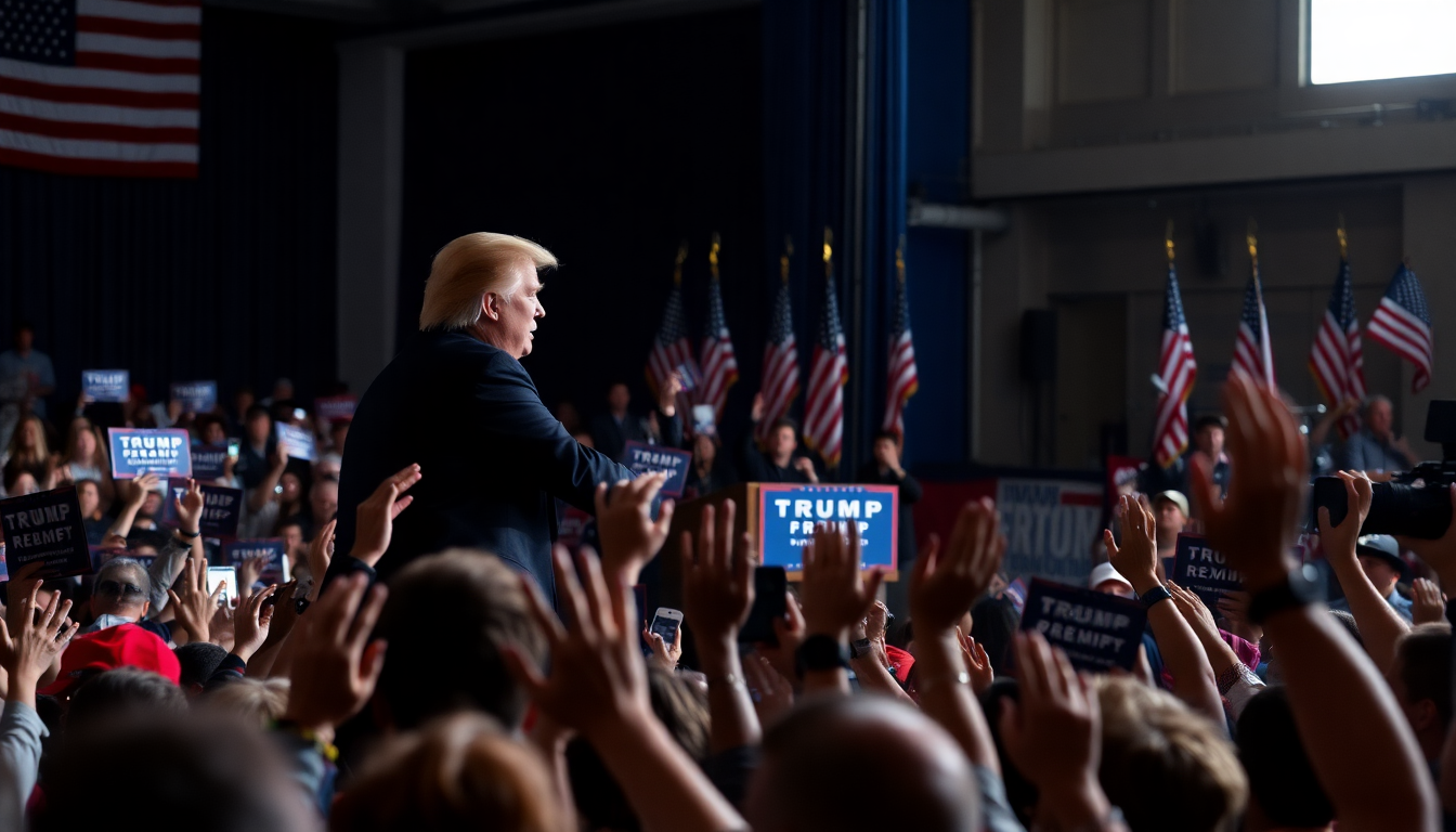 donald trump rallies supporters while discussing auto policies 1745982747