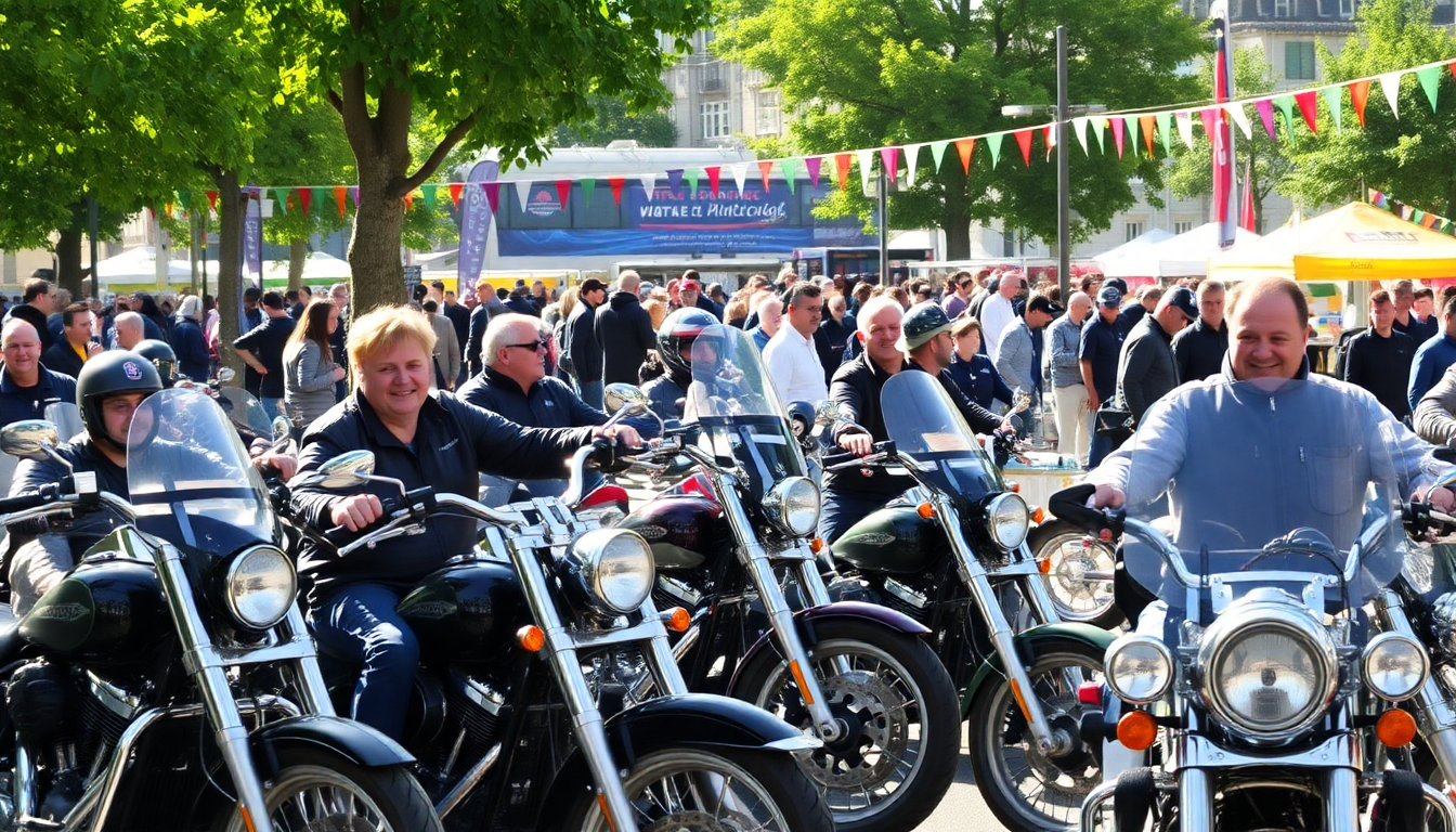 join the excitement of a charity motorcycle rally honoring those who serve 1746454713