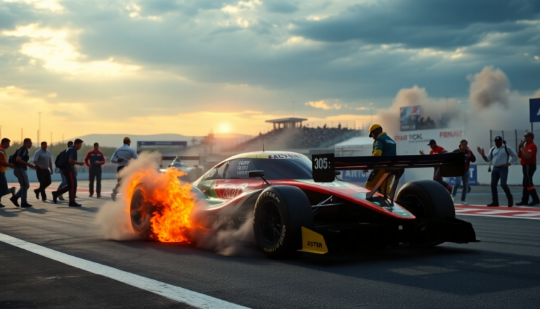 the chaotic world of racing thrills spills and fiery crises 1749606810