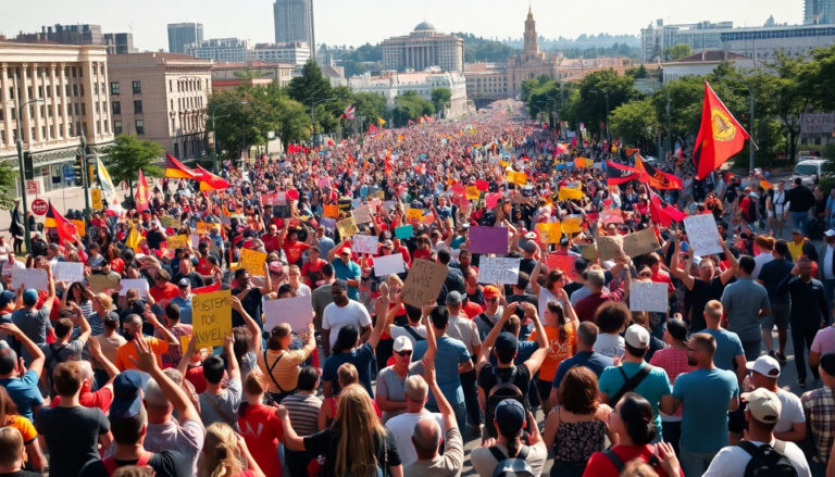 thousands march in oakland to challenge authoritarianism and demand democracy 1750065800