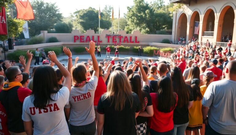 exciting san antonio pep rally brings together utsa and uiw python 1757479171