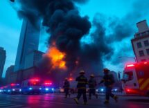 fire in downtown area causes significant damage and evacuation 1761393440