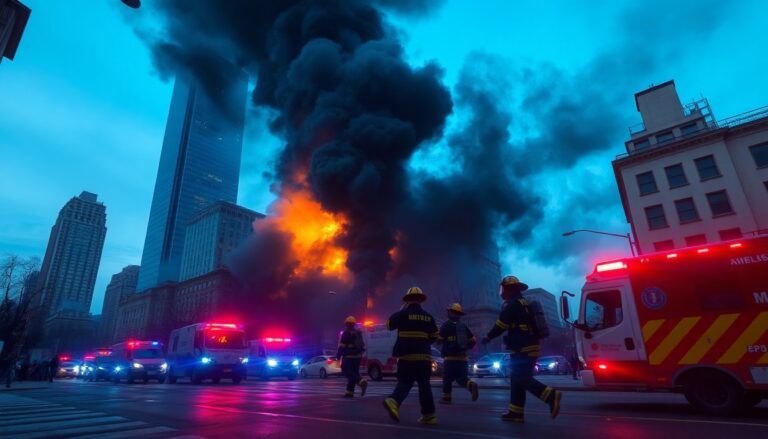 fire in downtown area causes significant damage and evacuation 1761393440