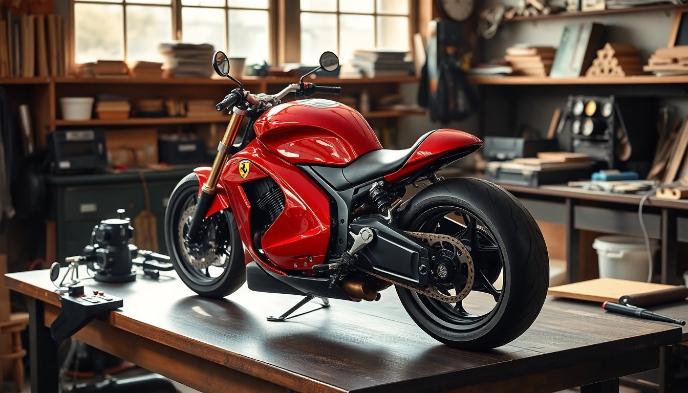 discover the revolutionary hazan motorworks ferrari v8 motorcycle 1763065863