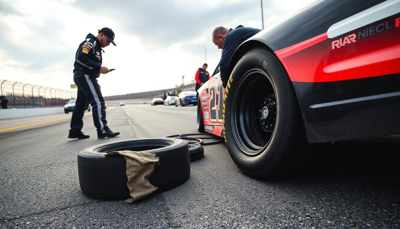 unforeseen tire problems disrupt nascar cup practice session 1761952732