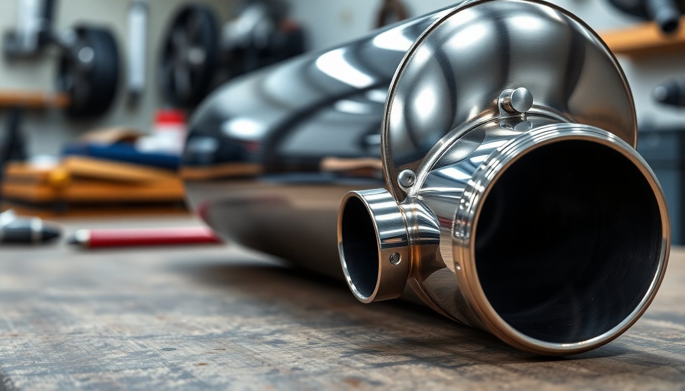 304 stainless steel muffler with 300 in ports for custom exhaust 1771573938