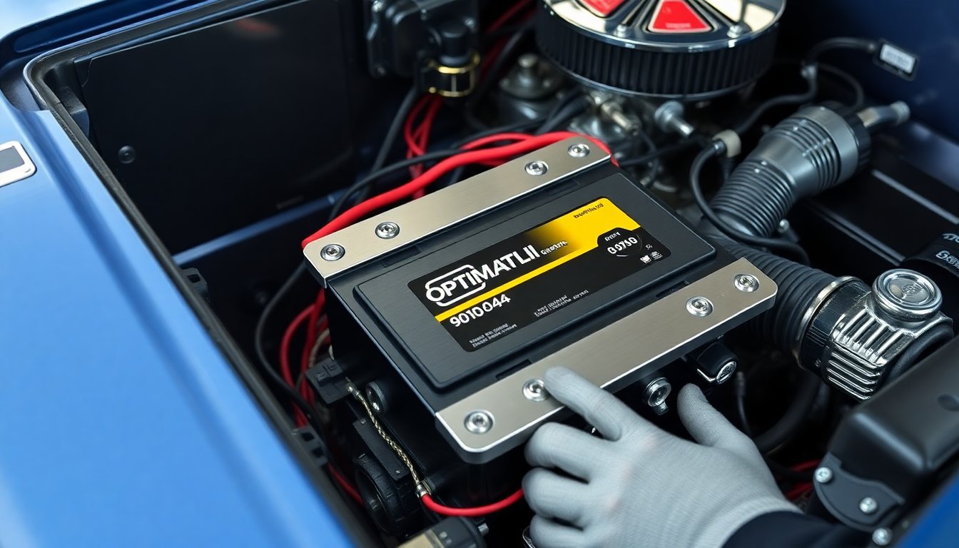 billet 6 volt optima battery tray by granatelli for engine bays 1771326839