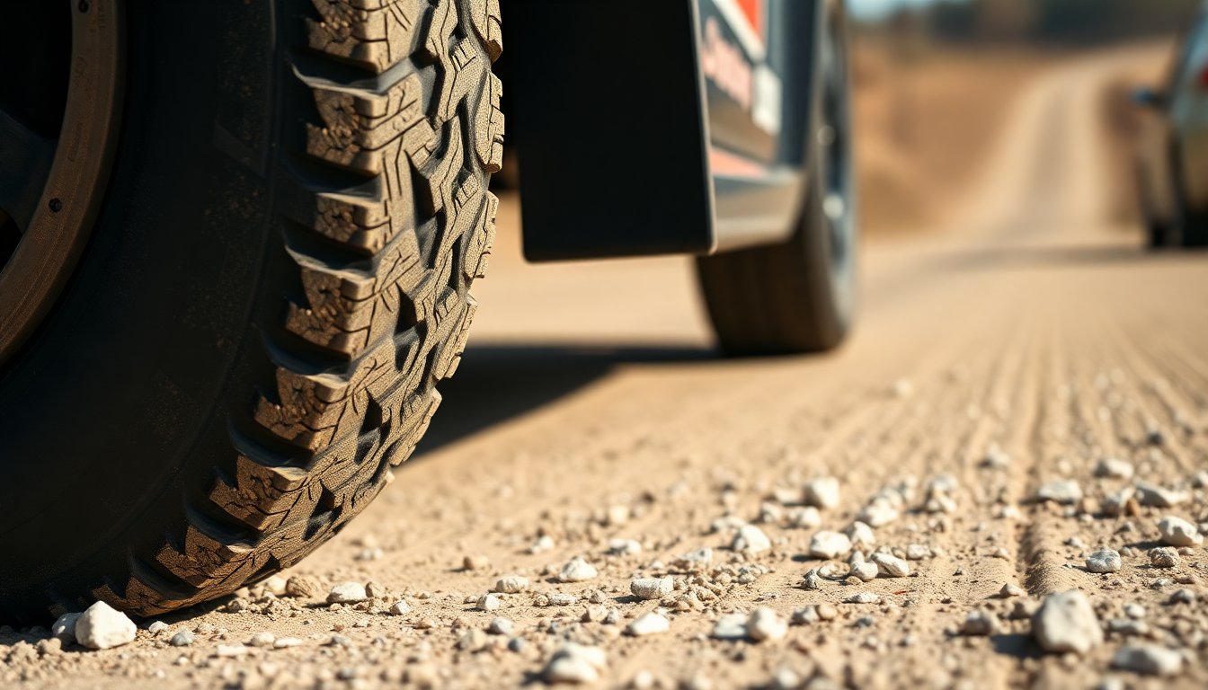 Accelera RA 162 gravel rally tire 205/65 R15 — asymmetrical performance