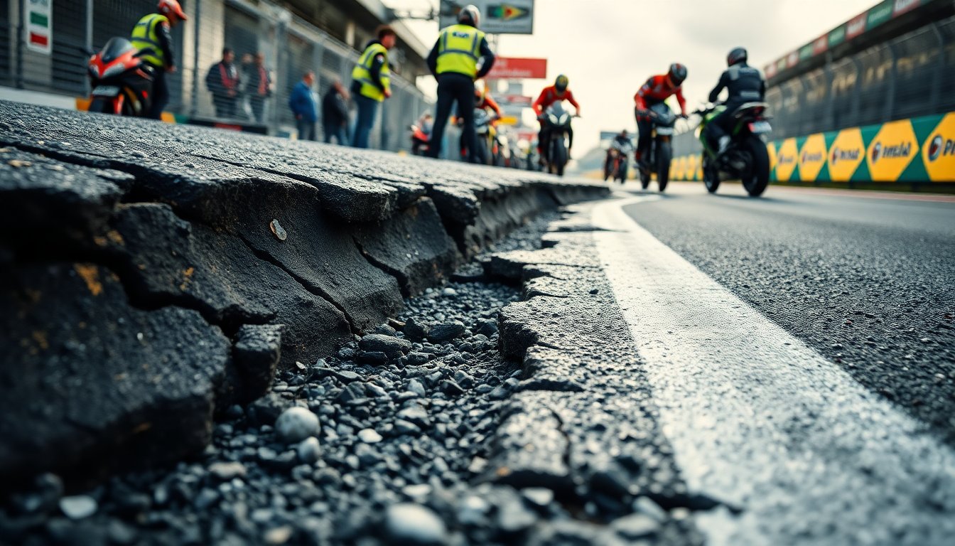 Brazil GP shortened after track surface began to fail