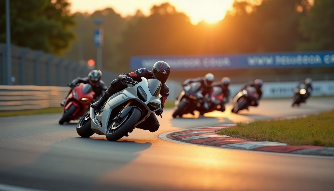 Two-day motorcycle clinic at California Superbike School on the road course
