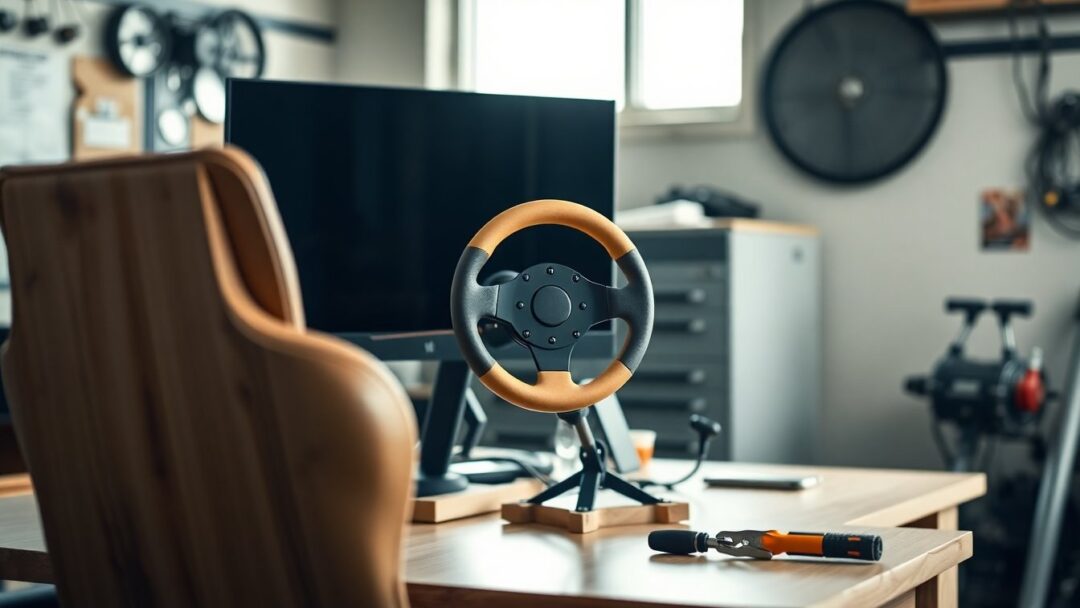 Create a low-cost sim racing setup using common materials