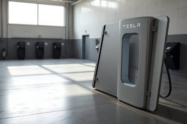 Tesla Introduces Folding Supercharger Stations Across Europe