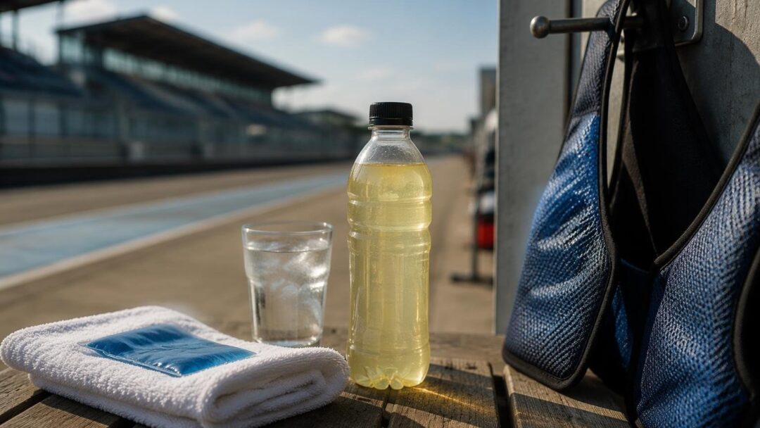 Heat stress mitigation strategies for racing and track days