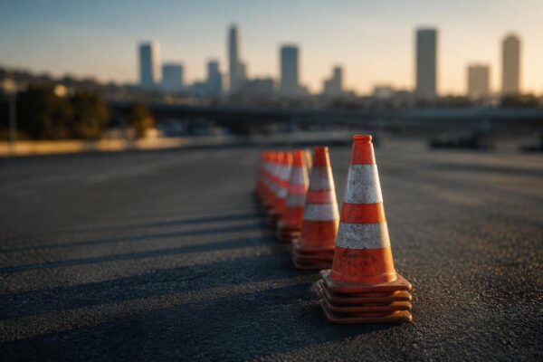 Improving braking, vision, and throttle modulation skills using cones