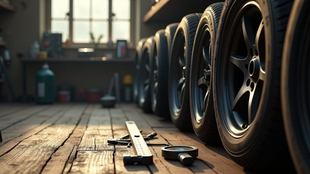 Tire inspection guide for alignment and suspension issues