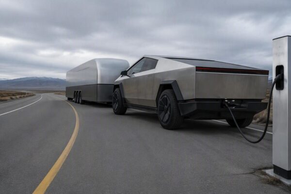 Predicting electric truck towing range and scheduling fast-charging