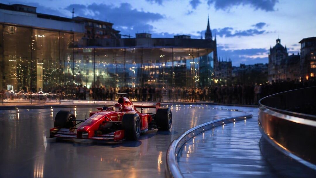 Ferrari F399 on display in Milan: A tribute to Schumacher's 1999 championship