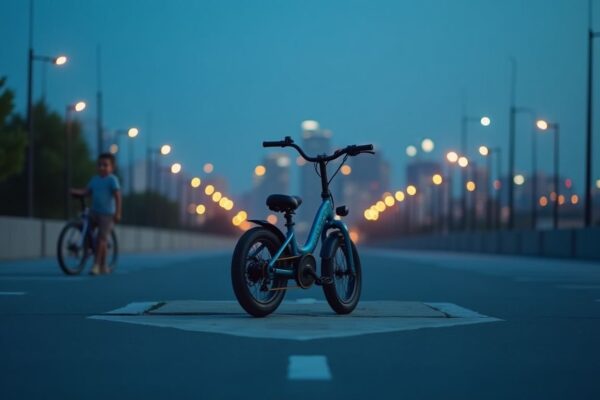 Guiding young riders to brake, signal and navigate traffic