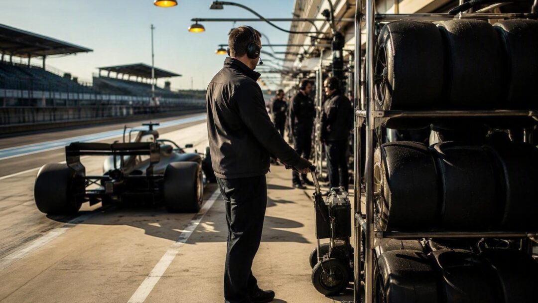 Pit stops and tire degradation