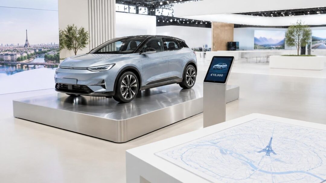 Affordable electric cars target €15,000 at the 2026 Paris motor show
