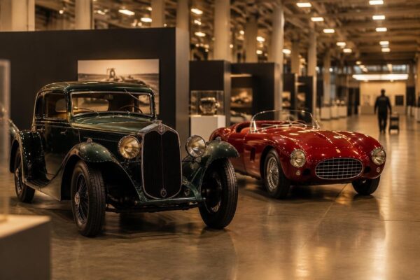 Bologna hosts classic motor show with Alfa Romeo and Ferrari