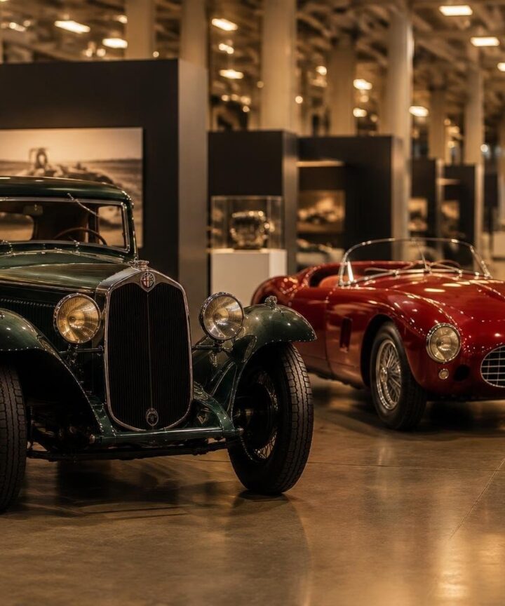 Bologna hosts classic motor show with Alfa Romeo and Ferrari