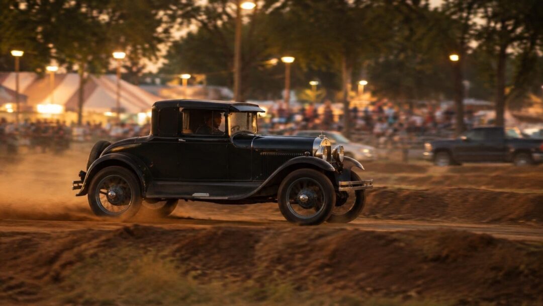 Classic 1928 Ford Model A beats Ram’s off-road demo at fair