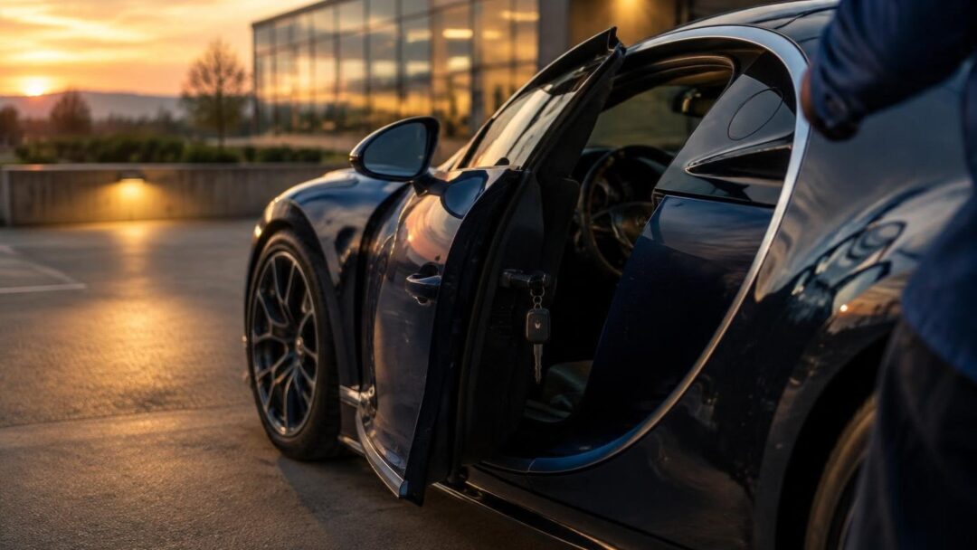 Croatian thief drives away Bugatti Chiron after keys left inside