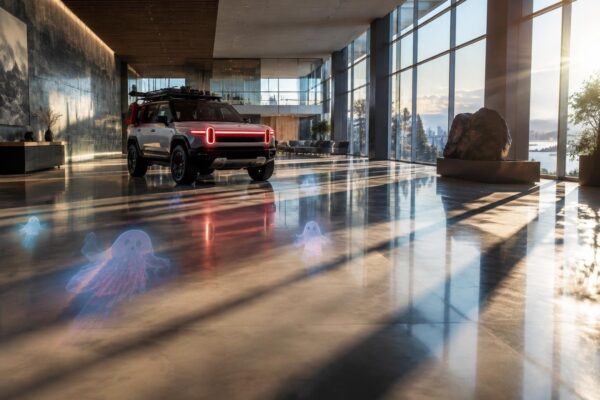 Ghostbusters app transforms Rivian vehicles this Halloween
