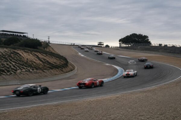 Historic cars take the Laguna Seca track at Rolex Monterey Reunion