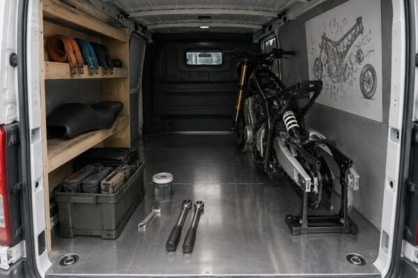 Moto hauler van setup