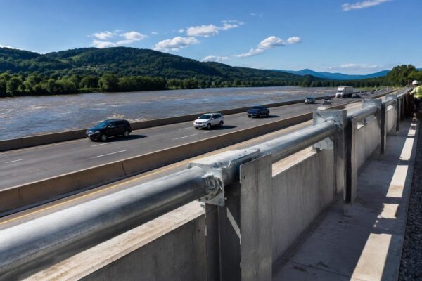 New flood-resistant barrier rises on I-40 after Helene