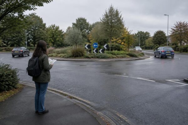 Safe driving in roundabouts