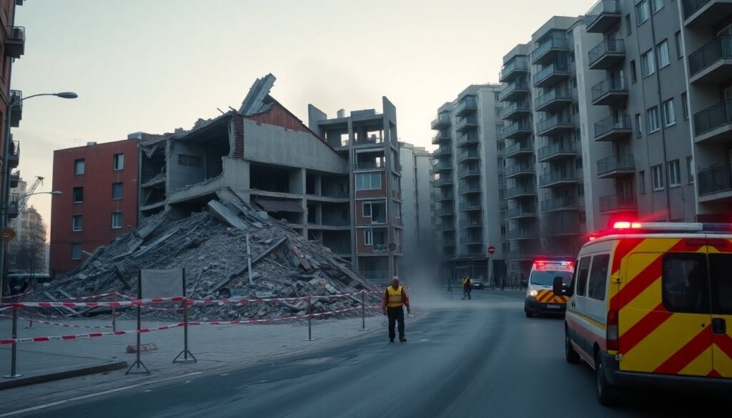 Crollo della Vela Rossa a Scampia: evacuati circa 300 residenti per precauzione