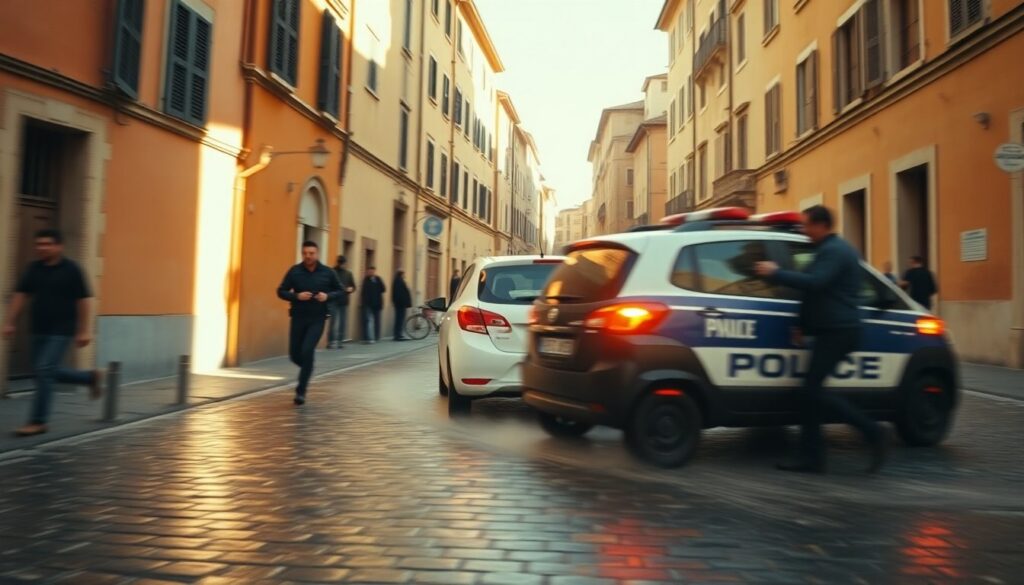 Inseguimento a Grazzanise: latitante sperona la polizia e fugge a piedi