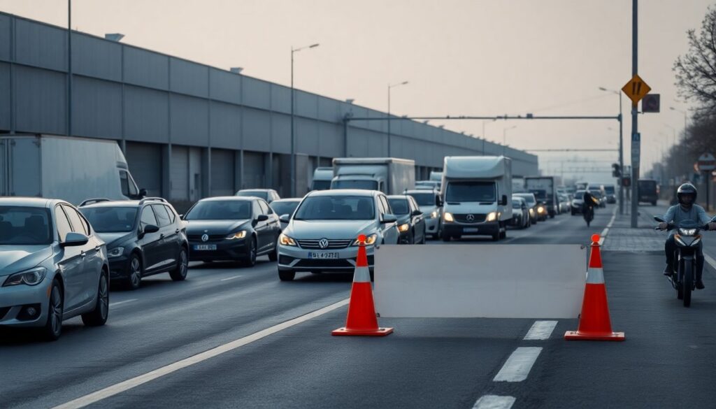 Lavori a sorpresa in via Schiavetti: traffico bloccato a San Felice a Cancello