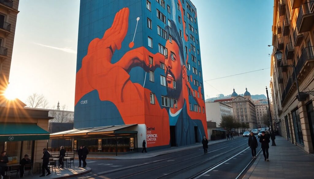 Murale a Napoli per Bud Spencer: l’omaggio al Centro Direzionale